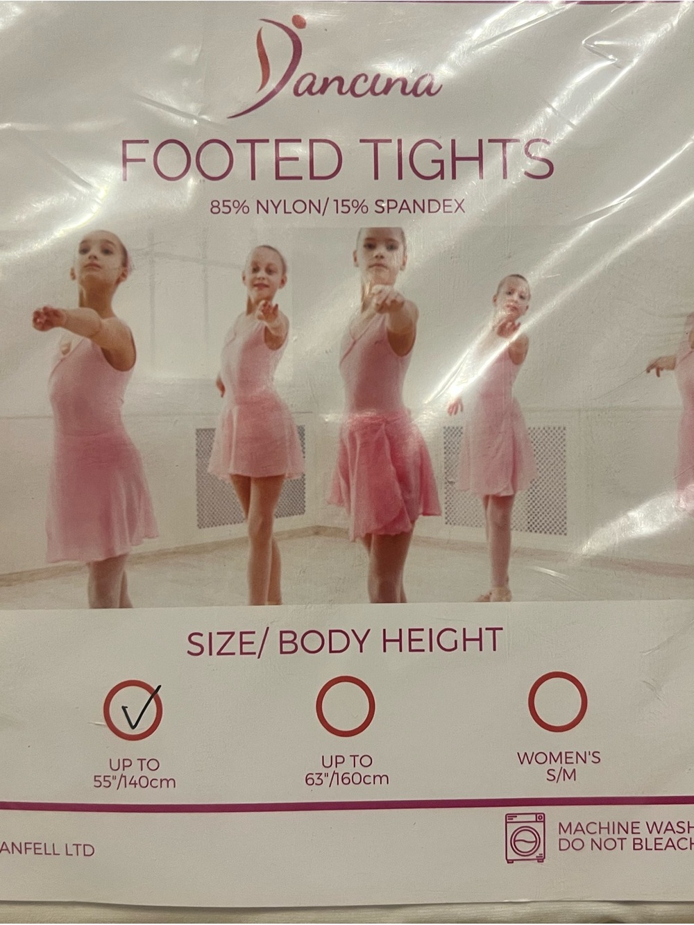 Dancina Pink Footed Tights
